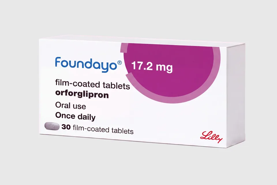 Foundayo 17.2 mg film-coated tablets (orforglipron), pack of 30